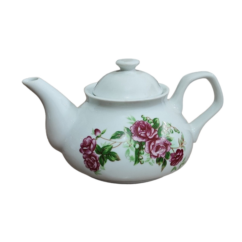 سرویس چای خوری 17 پارچه مدل گل سرخی مرجان