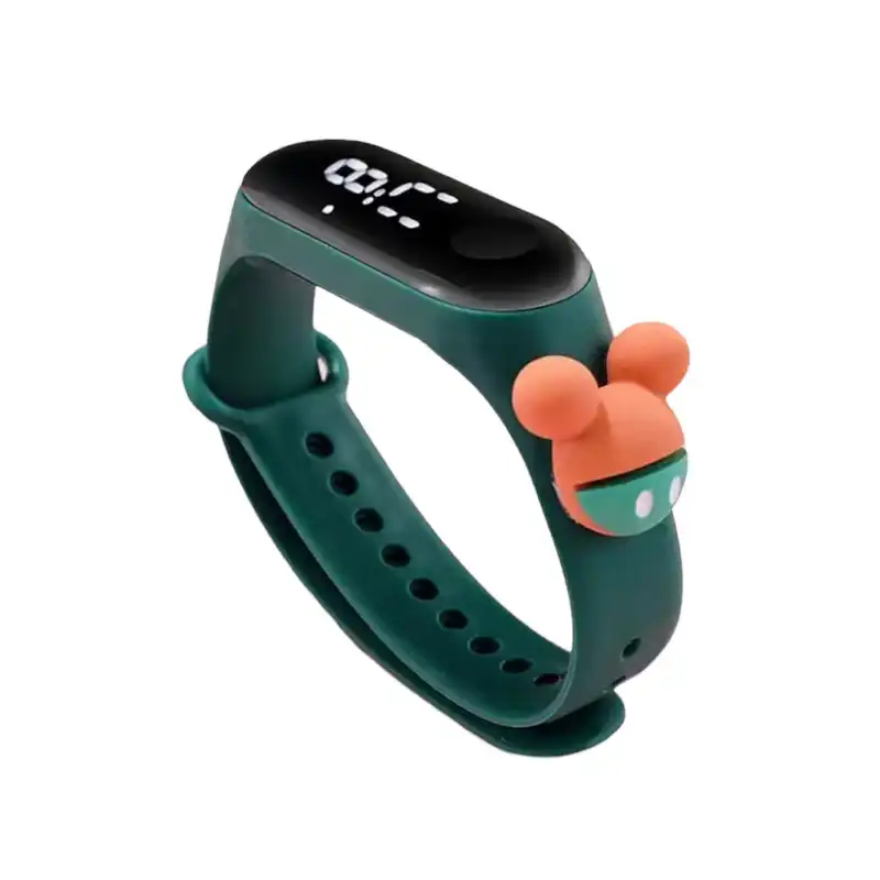 ساعت مچی دیجیتال پسرانه مدل دستبندی کد MJ بسته 6 عددی