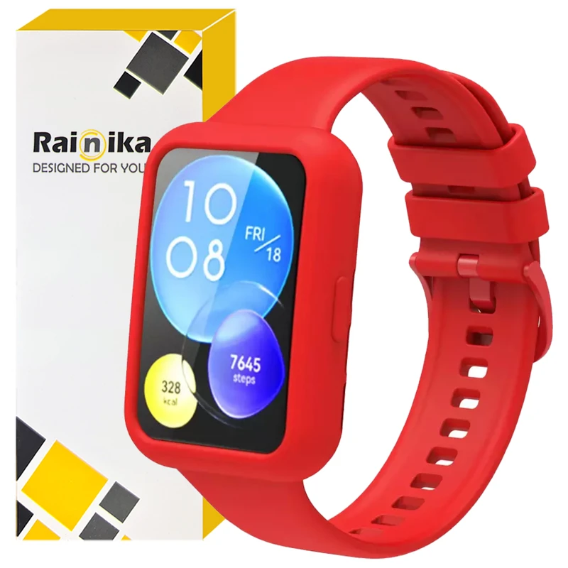 بند رینیکا مدل W2D Fit مناسب برای ساعت هوشمند شیائومی Redmi Watch Fit 2 به همراه کاور