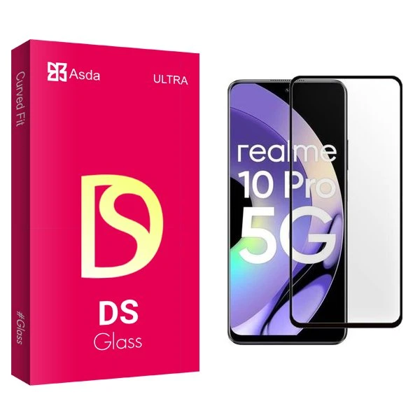 محافظ صفحه نمایش شیشه ای آسدا مدل DS مناسب برای گوشی موبایل ریلمی 10 Pro 5G