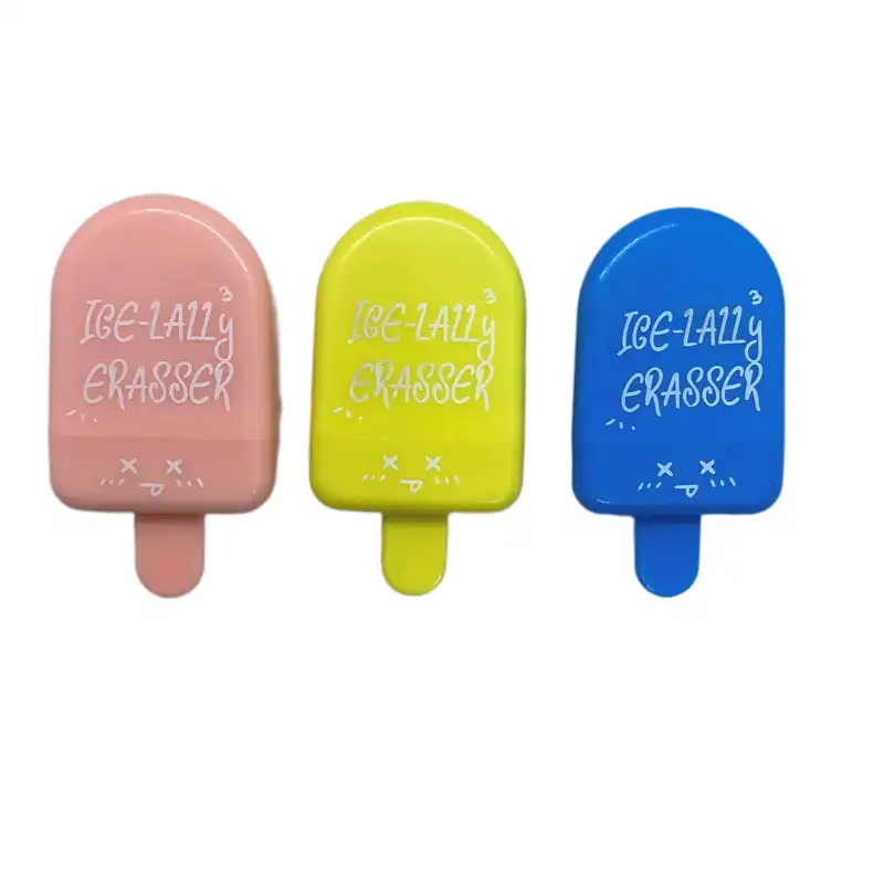 پاک کن طرح بستنی مدل جعبه دار مجموعه 3 عددی