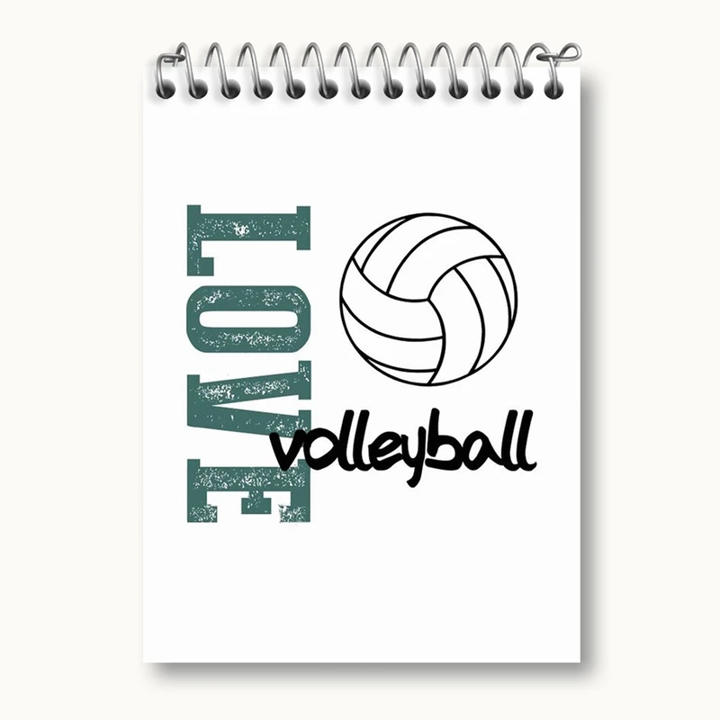 دفتر یادداشت 50 برگ خندالو مدل والیبال Volleyball کد 26406