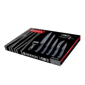 سرویس چاقوی آشپزخانه 6 پارچه هرزگ کد 2022