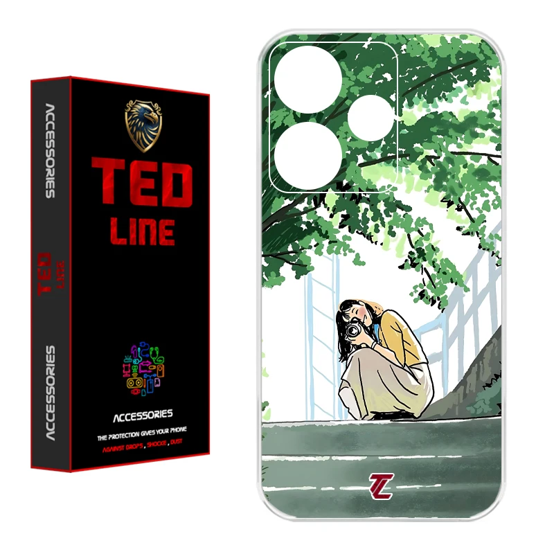 کاور تدلاین طرح دختر عکاس کد 1206 مناسب برای گوشی موبایل شیائومی Redmi 13 4G