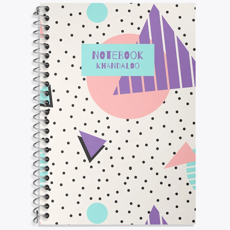 دفتر زبان 50 برگ خندالو مدل دو خط طرح فانتزی کد N1327