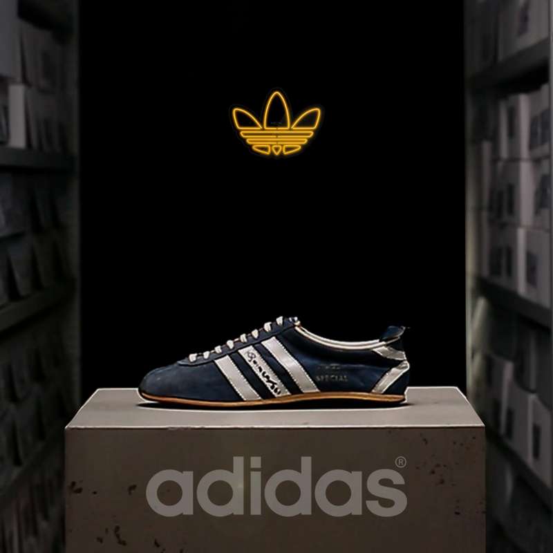 چراغ دیواری نئون دیزاین طرح Adidas-Logo-BL_YL