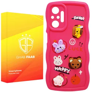 کاور قاب فاب مدل سیلیکونی فانتزی طرح دخترانه مناسب برای گوشی موبایل شیائومی Redmi Note 10 Pro / Redmi Note 10 Pro Max