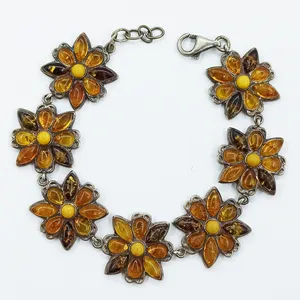 دستبند نقره زنانه سلین کالا مدل کهربا کد ce-As32