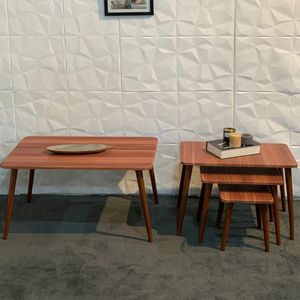 میز پذیرایی مستطیلی مدل مینیمال کد 25 مجموعه چهار عددی