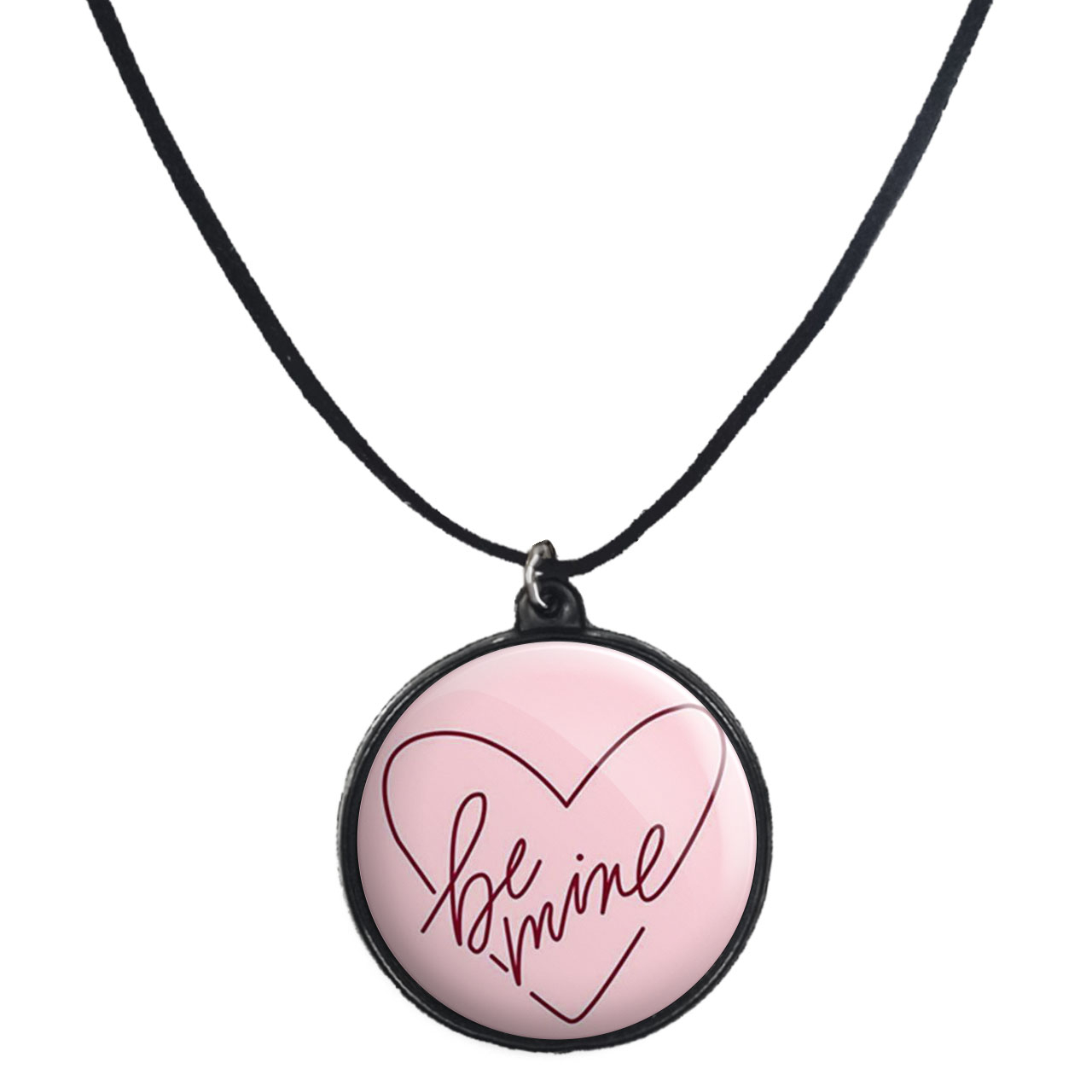 گردنبند پرمانه طرح عاشقانه کد pmb.8007 مدل دو طرفه