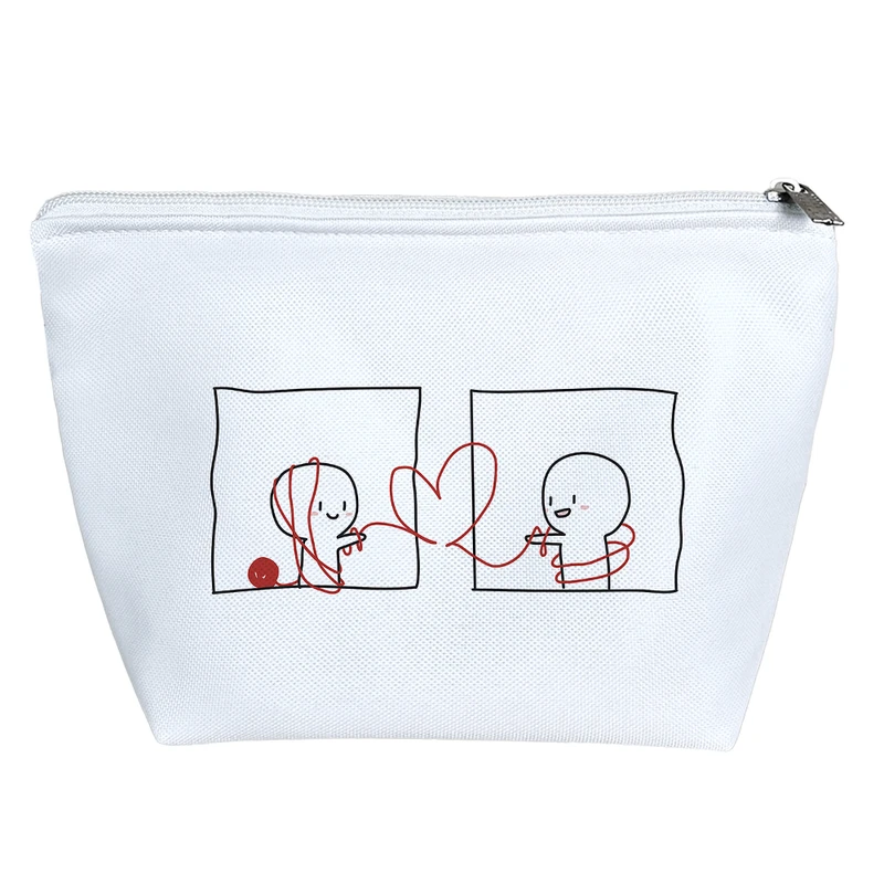 کیف لوازم آرایش دخترانه خندالو مدل عاشقانه کد H218