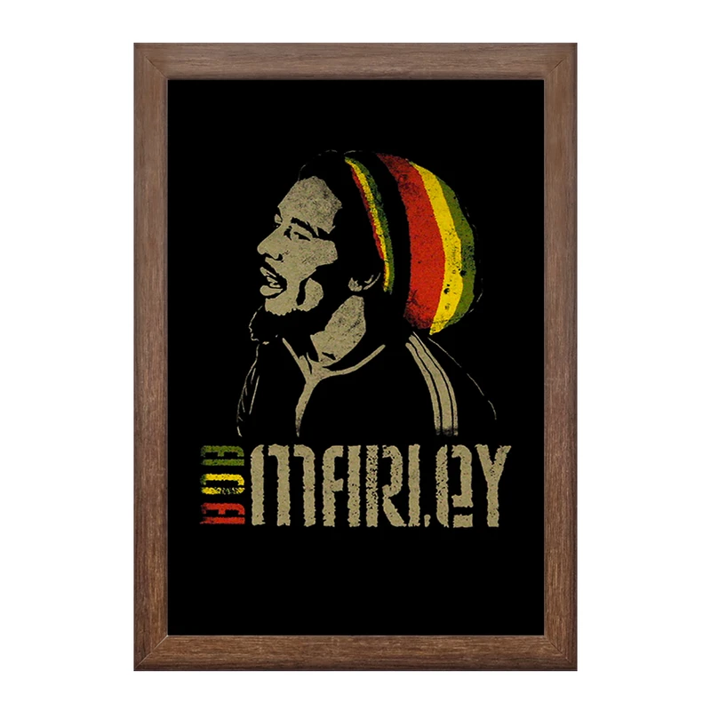 تابلو خندالو طرح باب مارلی Bob Marley  کد 3275