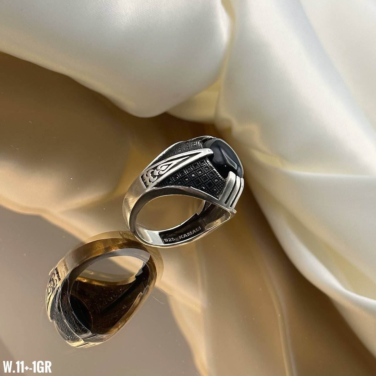 انگشتر نقره مردانه مدل Rzzdeh-046