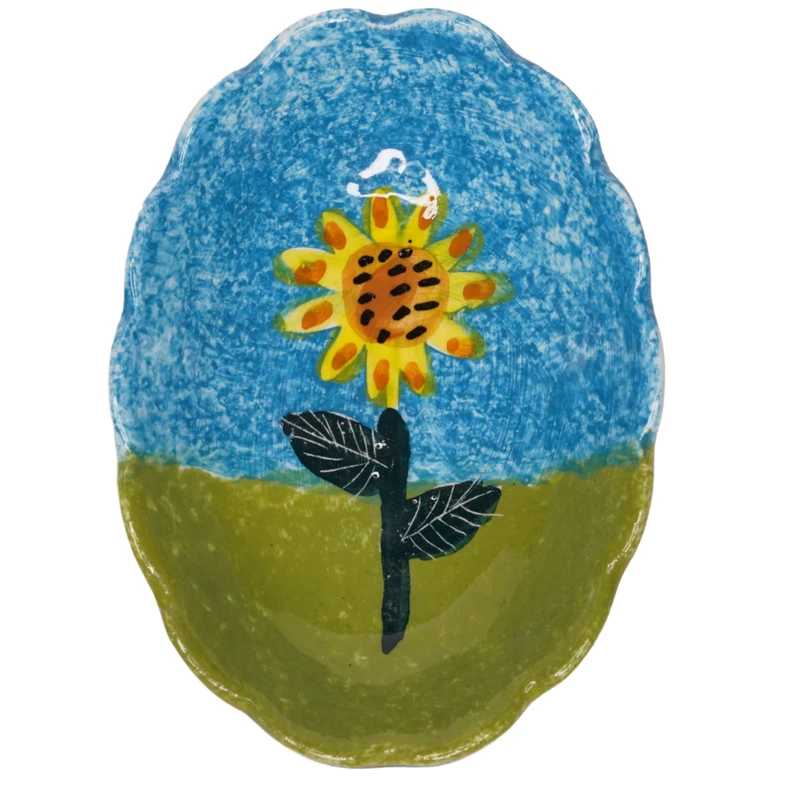 ظرف پذیرایی و سرو مدل گل آفتاب‌گردان