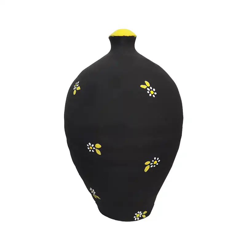 قلک سفالی طرح گلی مدل HT - 20