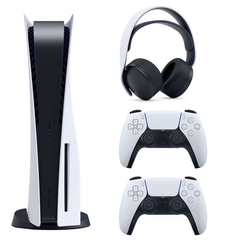 کنسول بازی سونی مدل PlayStation 5 ظرفیت 825 گیگابایت ریجن 1218 آسیا به همراه دسته اضافی و هدست