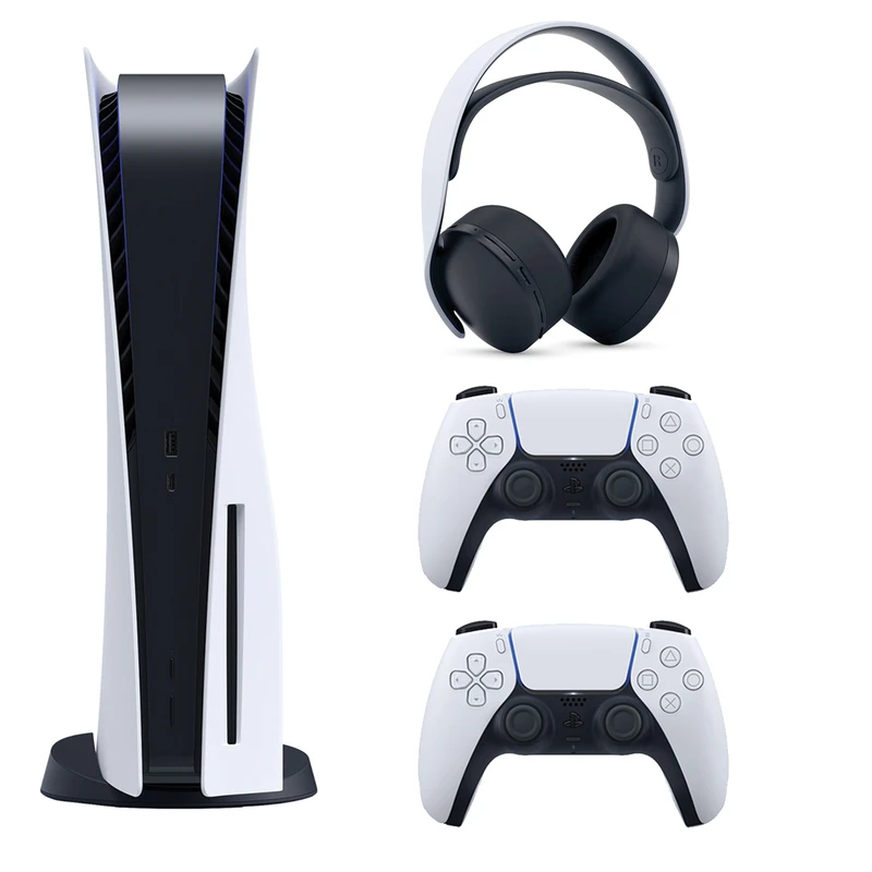کنسول بازی سونی مدل PlayStation 5 ظرفیت 825 گیگابایت ریجن آسیا 1200 به همراه دسته اضافی و هدست