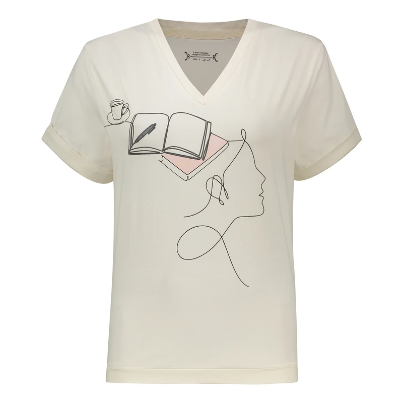 تی‌شرت آستین کوتاه زنانه شیوانا مدل رشد کد 22