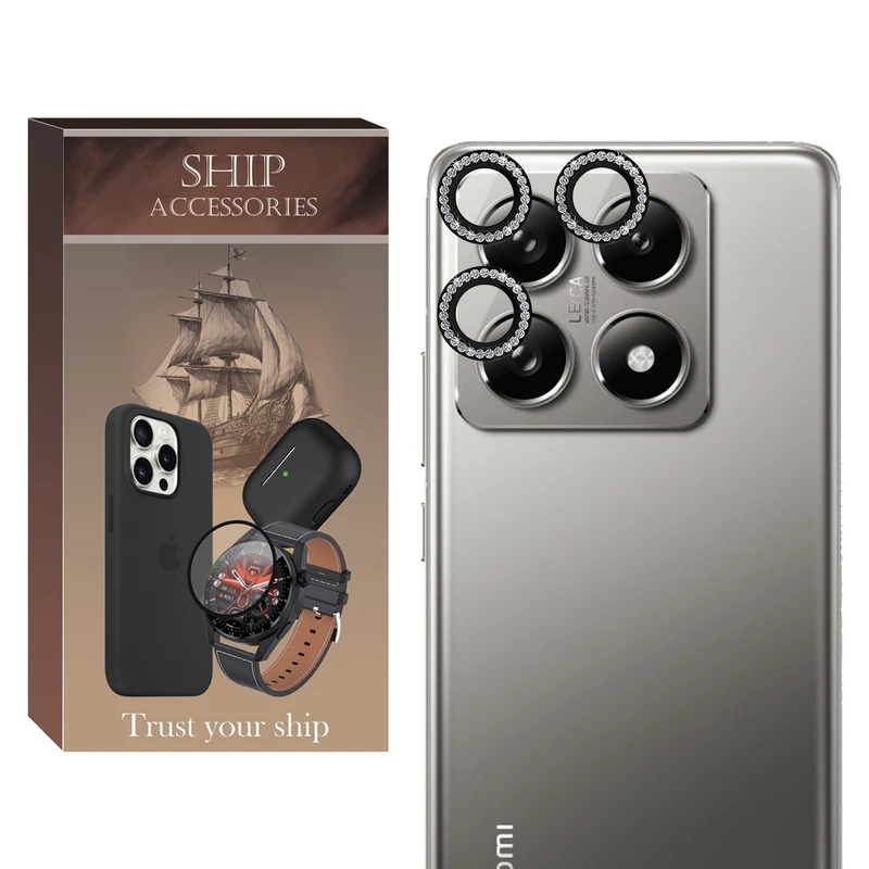محافظ لنز دوربین شیپ مدل Ring Diamond SH مناسب برای گوشی موبایل شیائومی Mi 14T