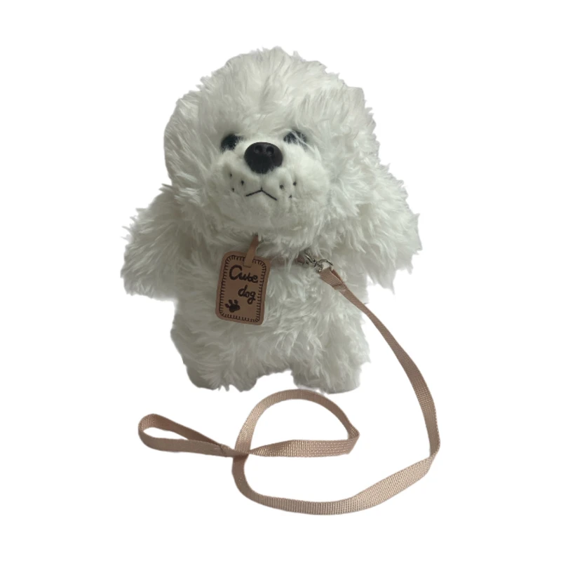 عروسک مدل سگ پشمالو کد skg1031 ارتفاع 25 سانتی‌متر