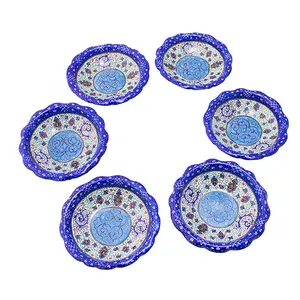 مجموعه ظروف هفت سین شش پارچه مدل میناکاری D1401
