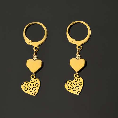 گوشواره طلا 18 عیار زنانه مدل sba405