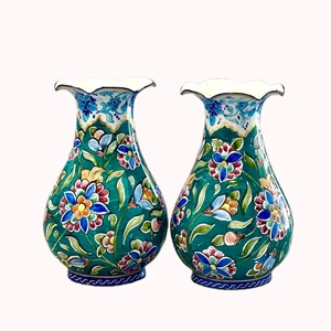 گلدان میناکاری مسی مدل ۱۰۵ بسته دو عددی
