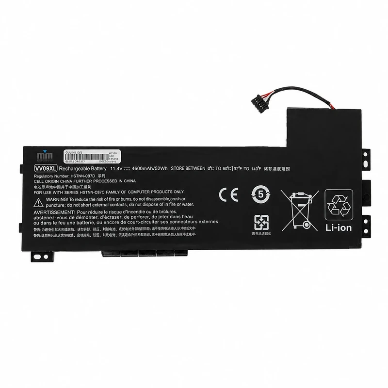 باتری لپ‌تاپ 6 سلولی دابل ام مدل VV09XL مناسب برای لپ تاپ  ZBook 15 G3