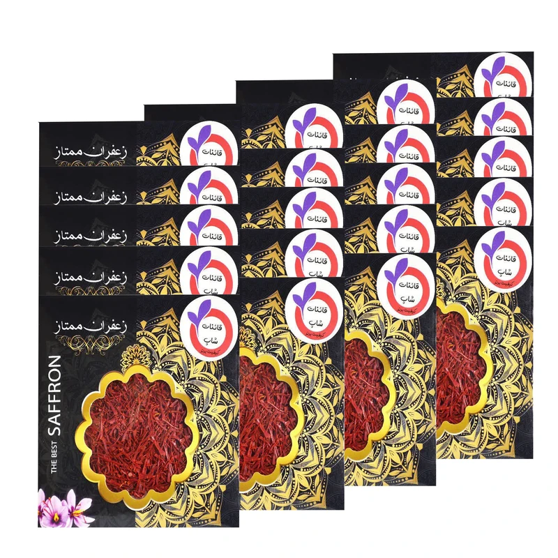 زعفران نگین قائنات شاپ - 1 مثقال بسته 20 عددی
