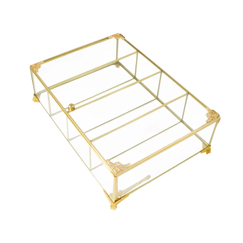 جعبه چای کیسه ای مدل شیشه ای 4 خانه