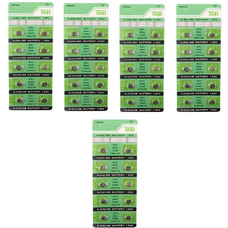 باتری ساعت تی ام ای مدل AG 1 (LR621W) بسته 50 عددی