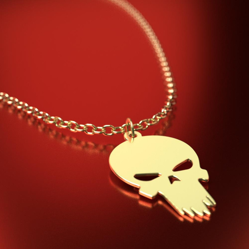 آویز ساعت طلا 18 عیار زنانه مدوپد مدل جمجمه کد CA15672