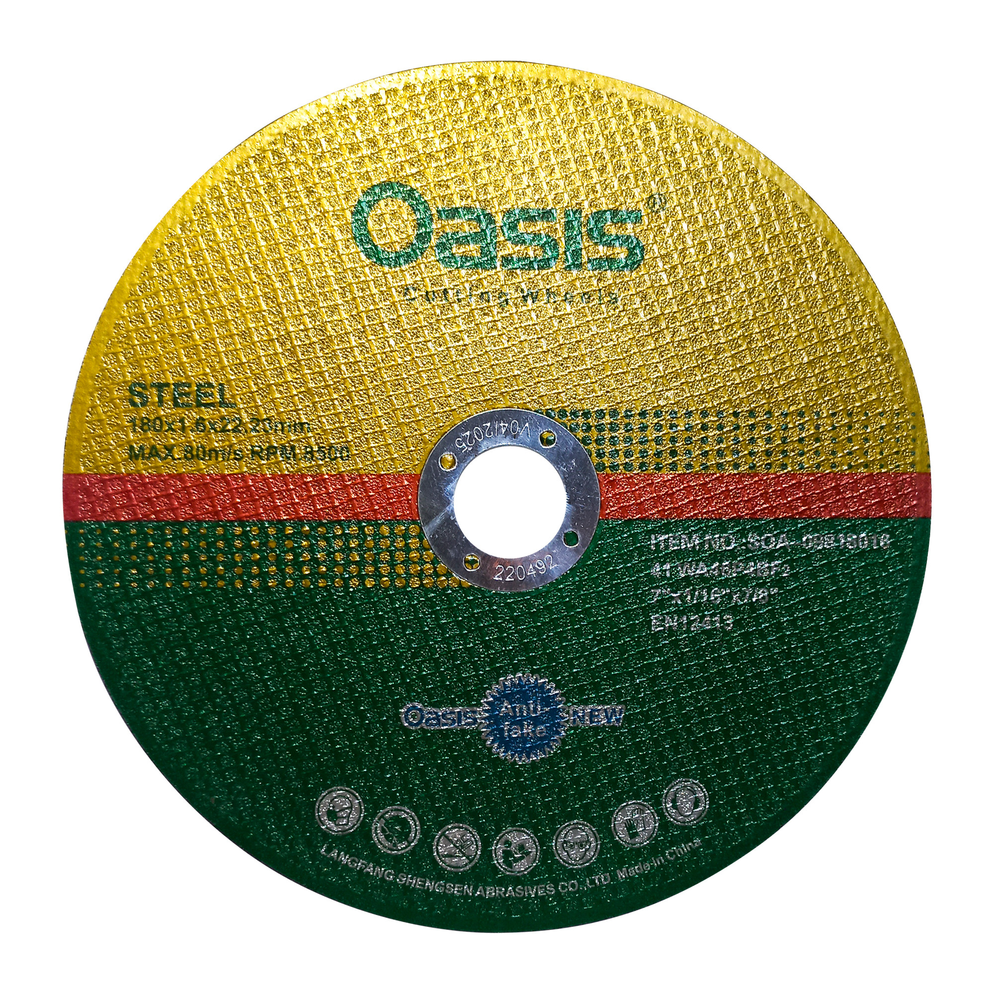 صفحه فرز استیل بر اوسیس مدل EN12413 مجموعه 5 عددی