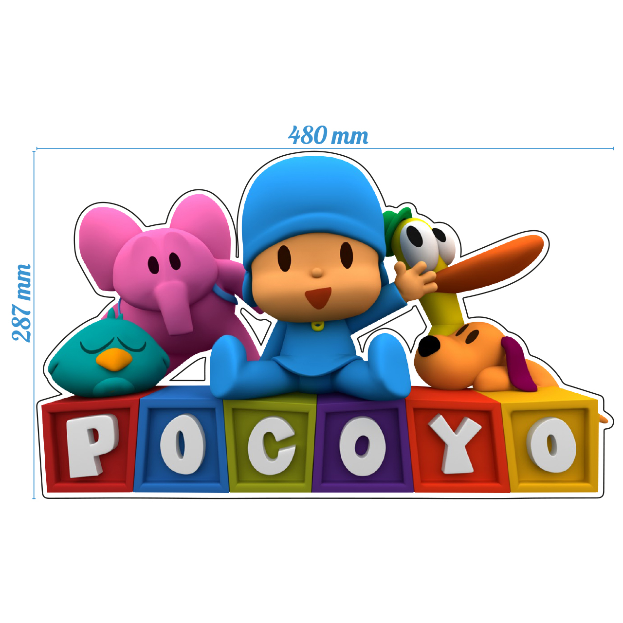 استیکر دیواری کودک مدل پوکویو کد 123
