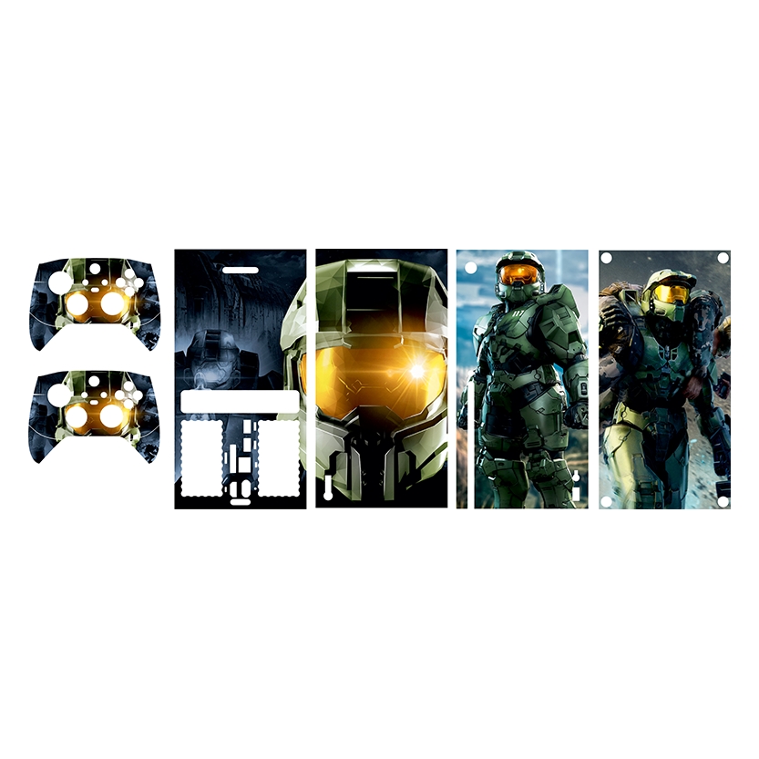 برچسب کنسول بازی Xbox series x طرح HALO کد 3 مجموعه 5 عددی