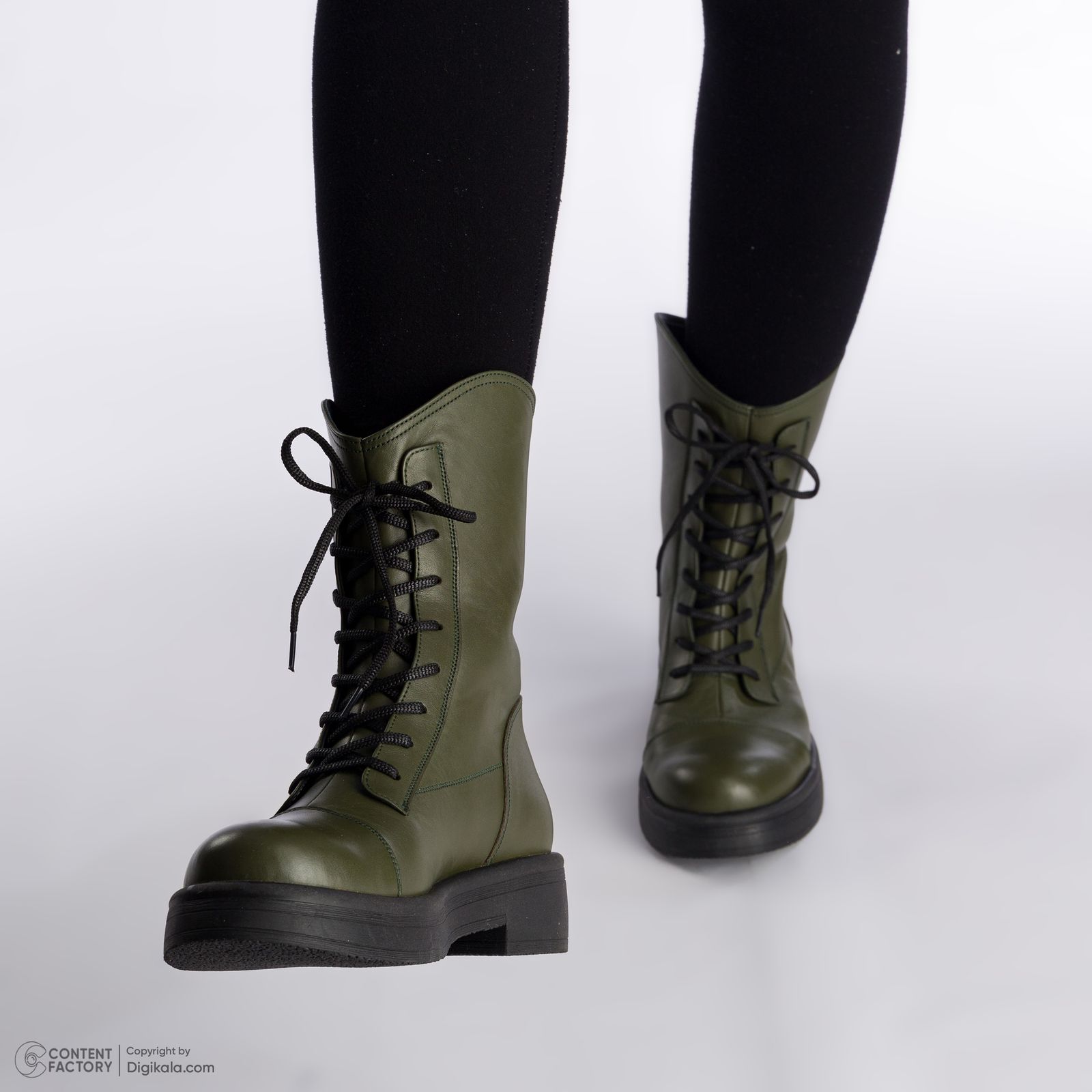 نیم بوت زنانه چرم مشهد مدل J2687-038 - - 10