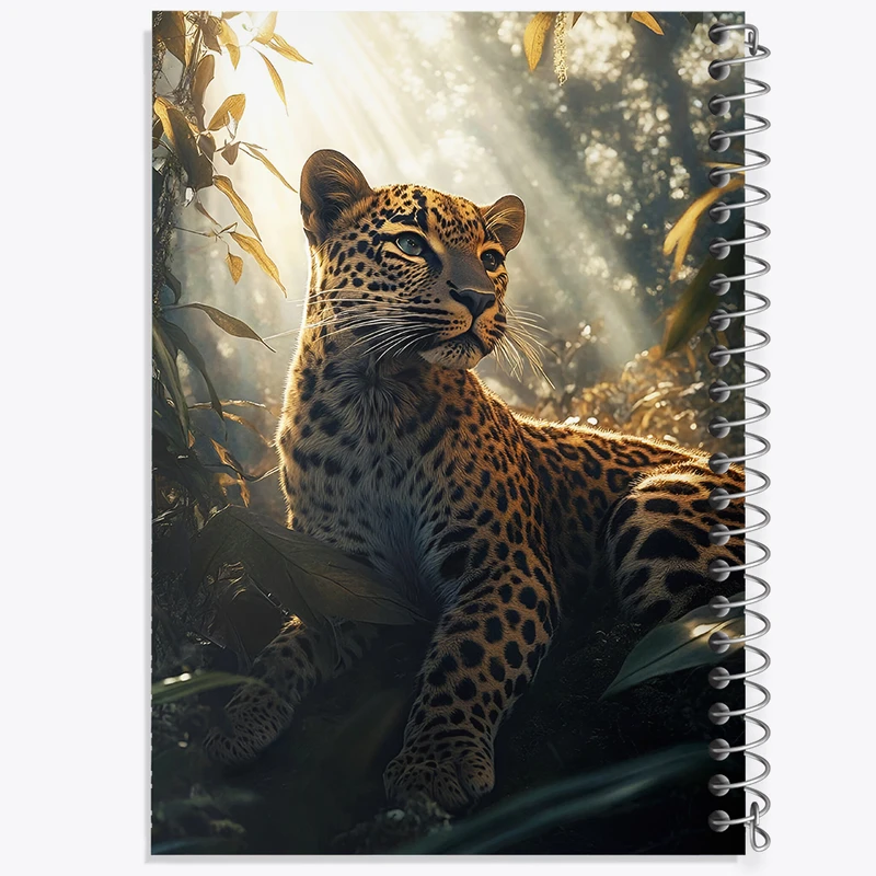 دفتر مشق 50 برگ خندالو طرح پلنگ کد F5887