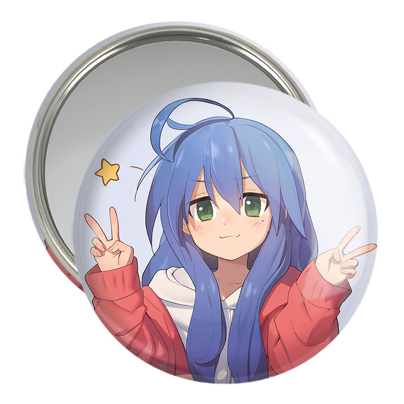 آینه جیبی خندالو مدل ایزومی انیمه Lucky Star  کد 23588