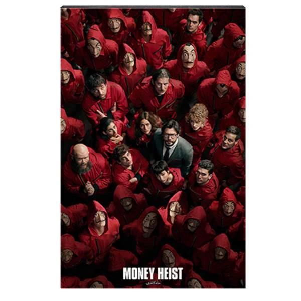 تابلو شاسی آواویز مدل سریال Money Heist خانه کاغذی کد 4G479