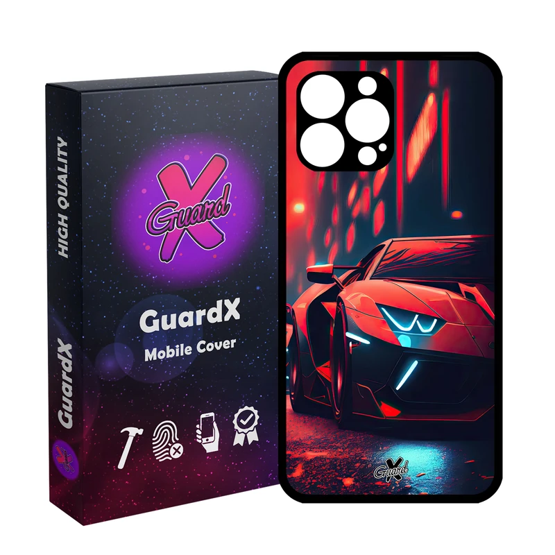 کاور گارد ایکس طرح لامبورگینی مدل Glass10608 مناسب برای گوشی موبایل اپل iPhone 12 Pro
