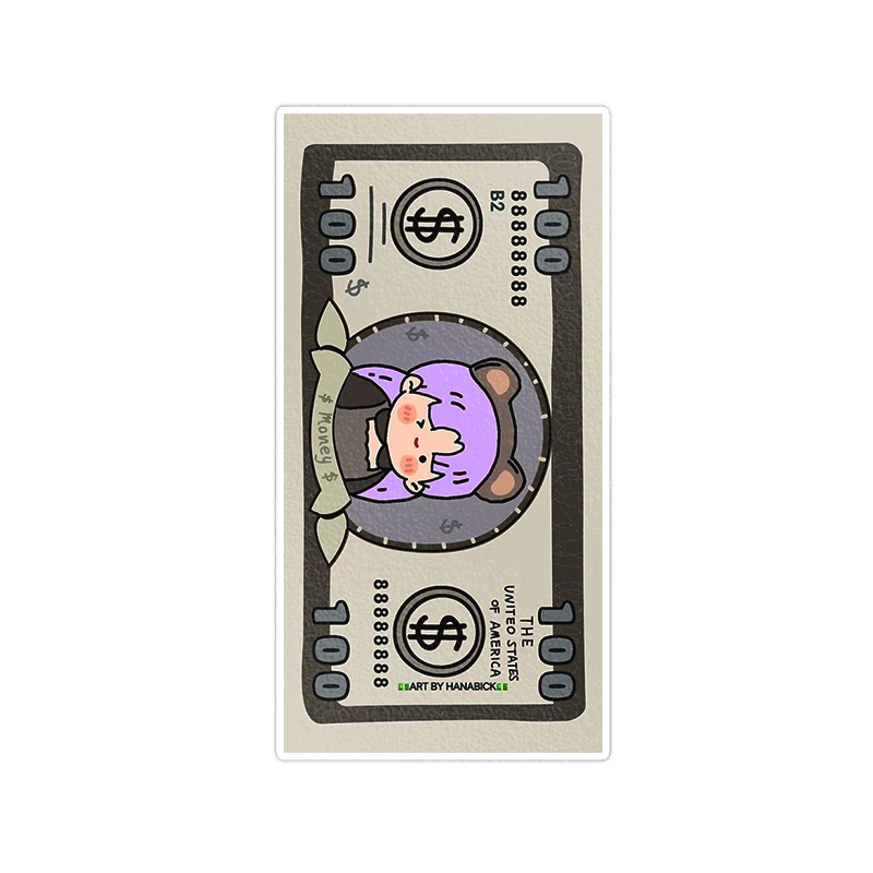     استیکر لپ تاپ ویندی دیزاین طرح پول مدل vindi1032