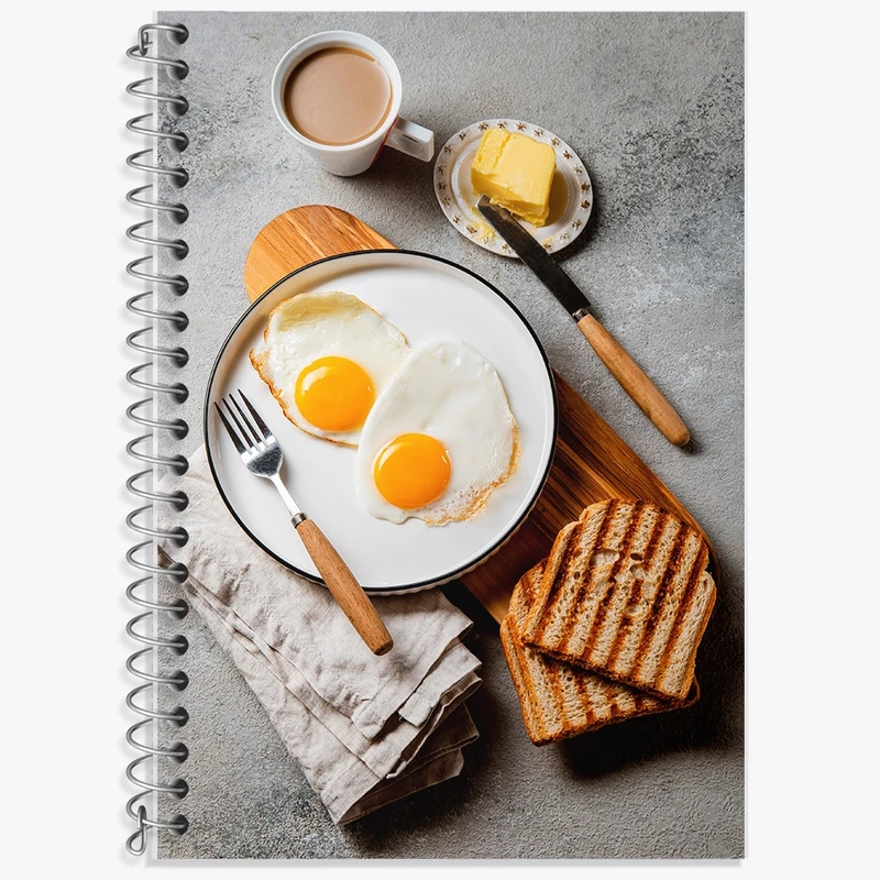 دفتر لغت 50 برگ خندالو طرح صبحانه کد F2373