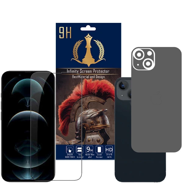 برچسب پوششی اینفینیتی مدل PR MAX مناسب برای گوشی موبایل اپل iPhone 13 به همراه محافظ صفحه نمایش