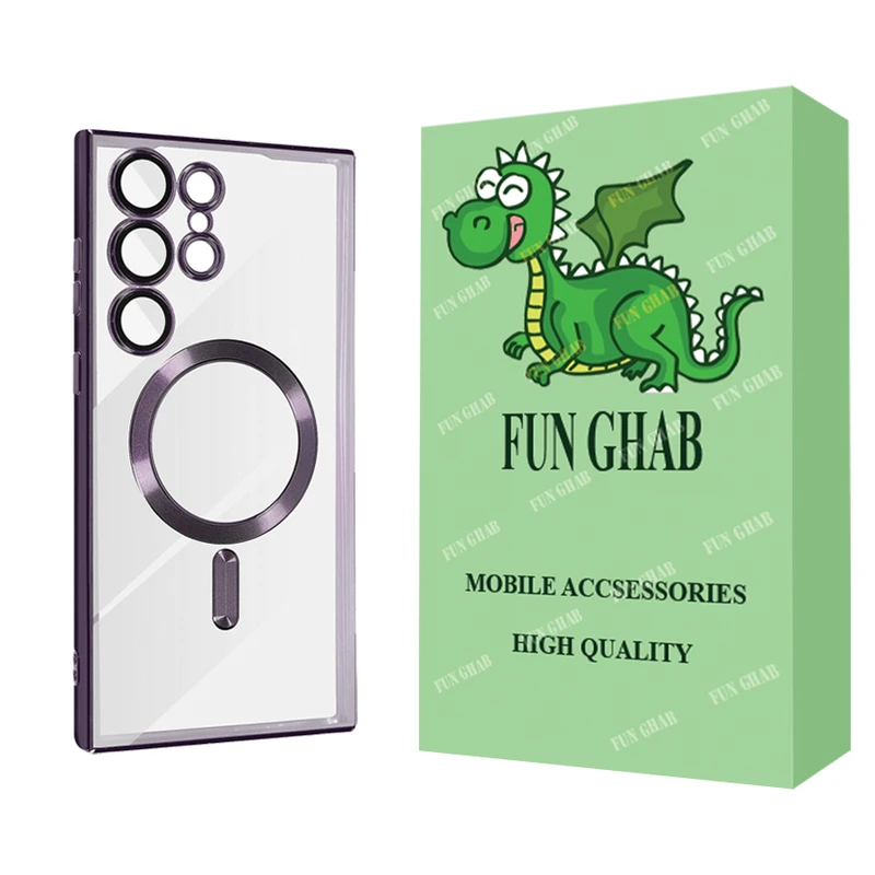 کاور فان قاب مدل مگ سیف طرح LUX مناسب برای گوشی موبایل سامسونگ Galaxy S24 Ultra