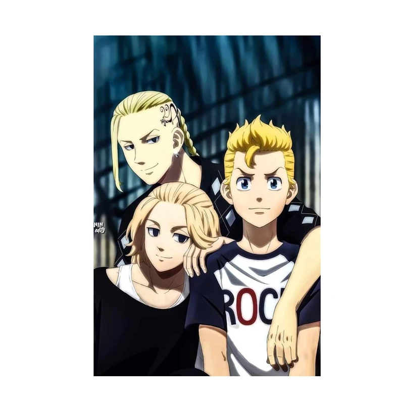 پوستر مدل انیمه توکیو ریونجرز Tokyo revengers طرح مایکی و دراکن Mikey کد 717