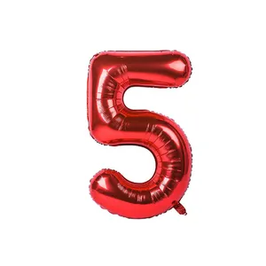 بادکنک فویلی طرح عدد 5 
