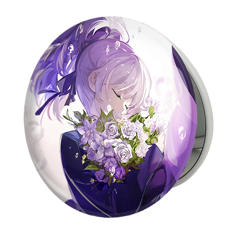 آینه جیبی خندالو طرح  یین انیمه تاریکتر از سیاهی ِDarker Than Black مدل تاشو کد 23445 