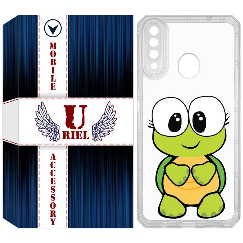 کاور یوریل مدل Clear کد 59 طرح لاکپشت مناسب برای گوشی موبایل سامسونگ Galaxy A20s