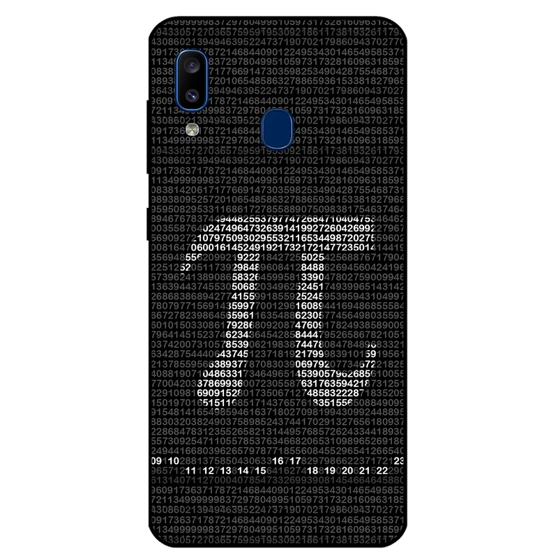 کاور مگافون طرح عدد پی مدل 7240 مناسب برای گوشی موبایل سامسونگ Galaxy A20 E