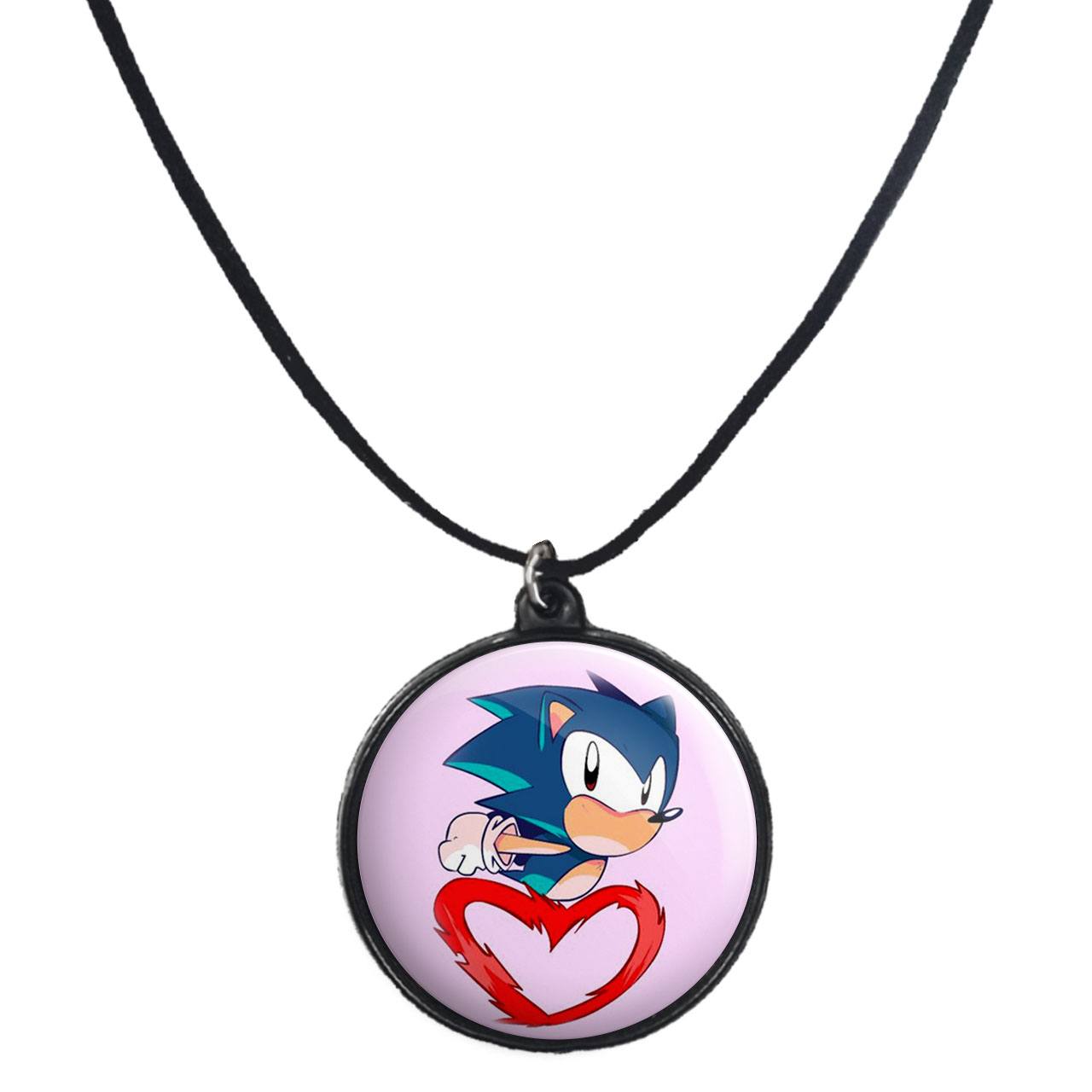 گردنبند پرمانه طرح سونیک کد pmb.14984 مدل دو طرفه